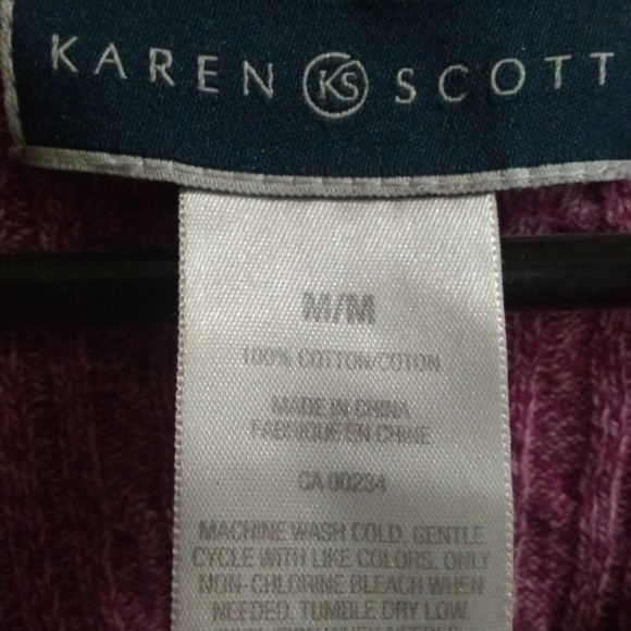 100% Cotton Pink Cable Knit Sweater - Picture 4 of 4